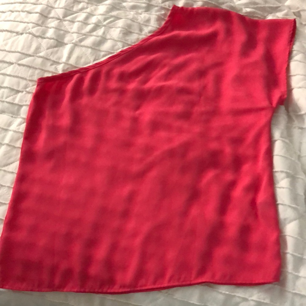 Women's Pink one shoulder Asymmetrical Top